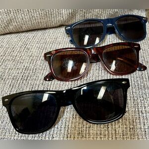 Used Classic Sunglasses Trio in Black, Brown, and Blue